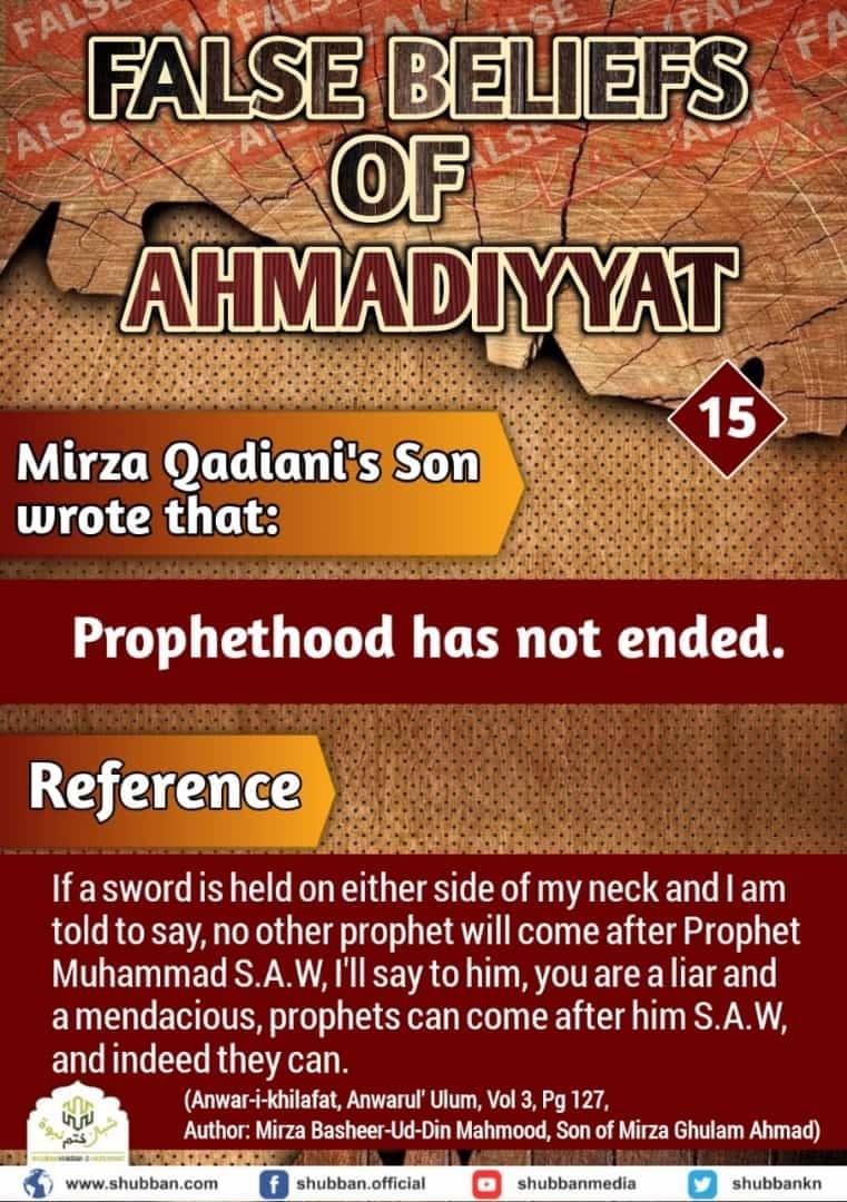 false belifes of ahmadiyyat